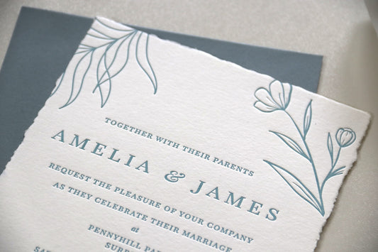 Invitation af bokstavpresser