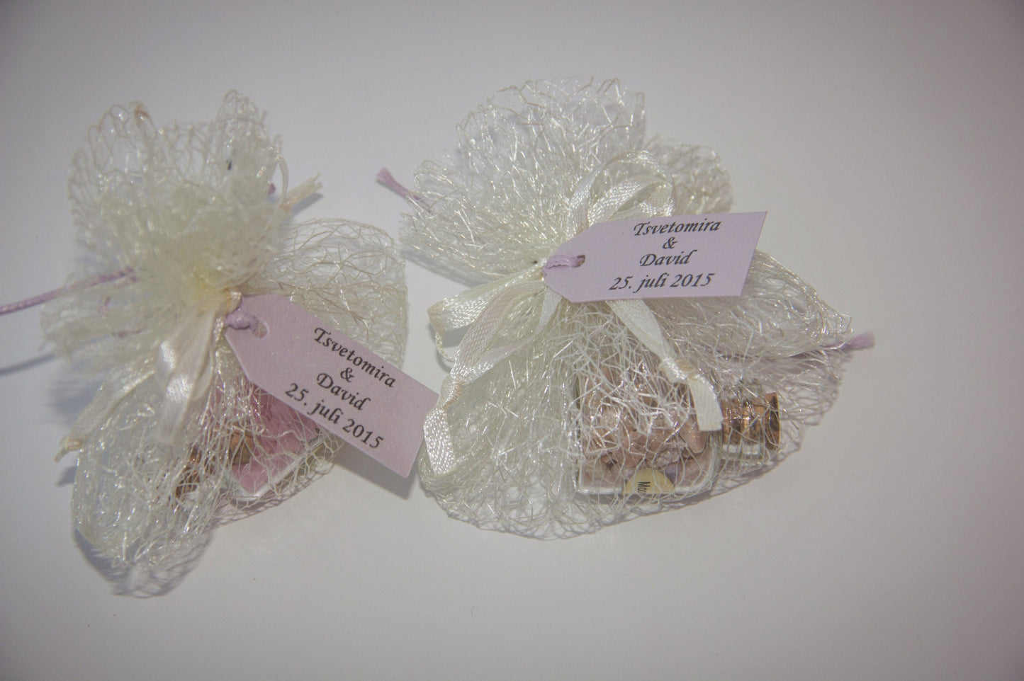 Elegant Wedding Favors små personlige flasker - Sæt med 12 stk