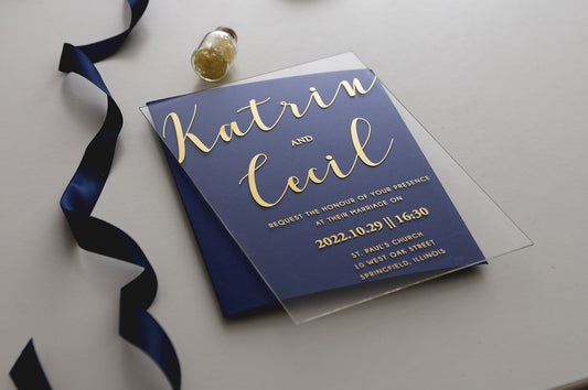 Enkel akryl invitation