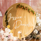 Udsøgt runde spejl akryl bryllup Velkomst tegn