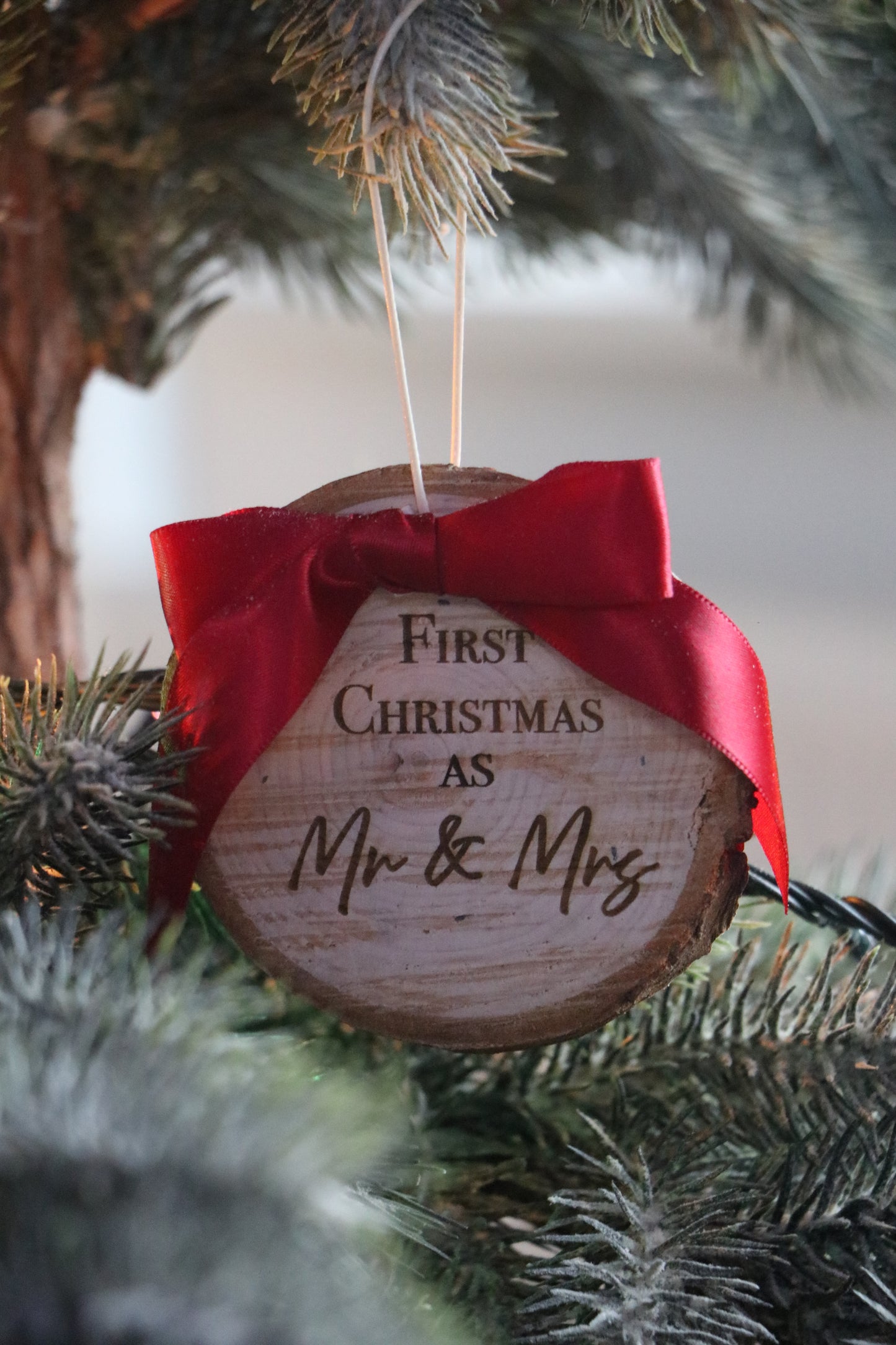 Første jul som hr. og fru – Træjulepynt