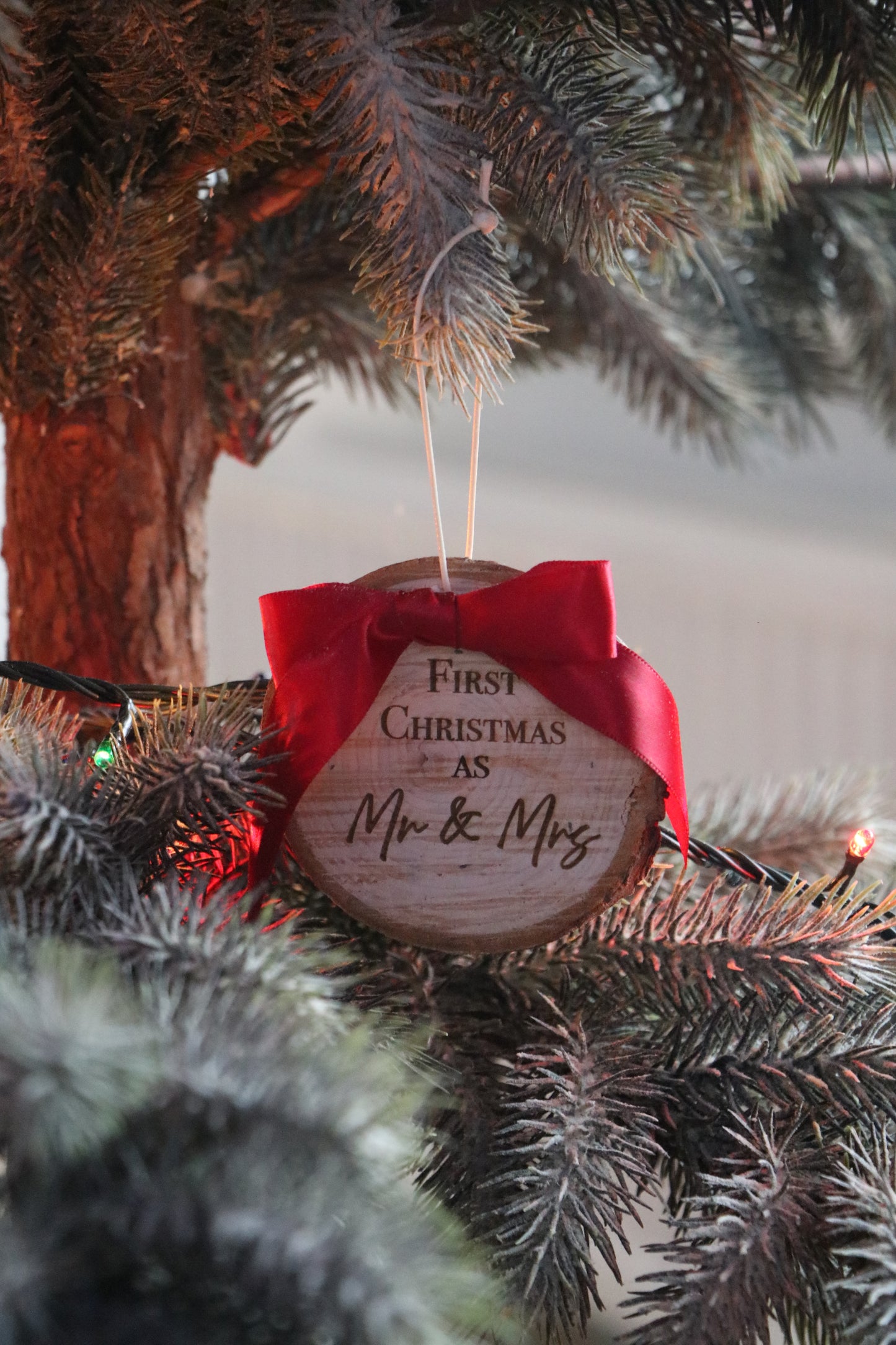 Første jul som hr. og fru – Træjulepynt