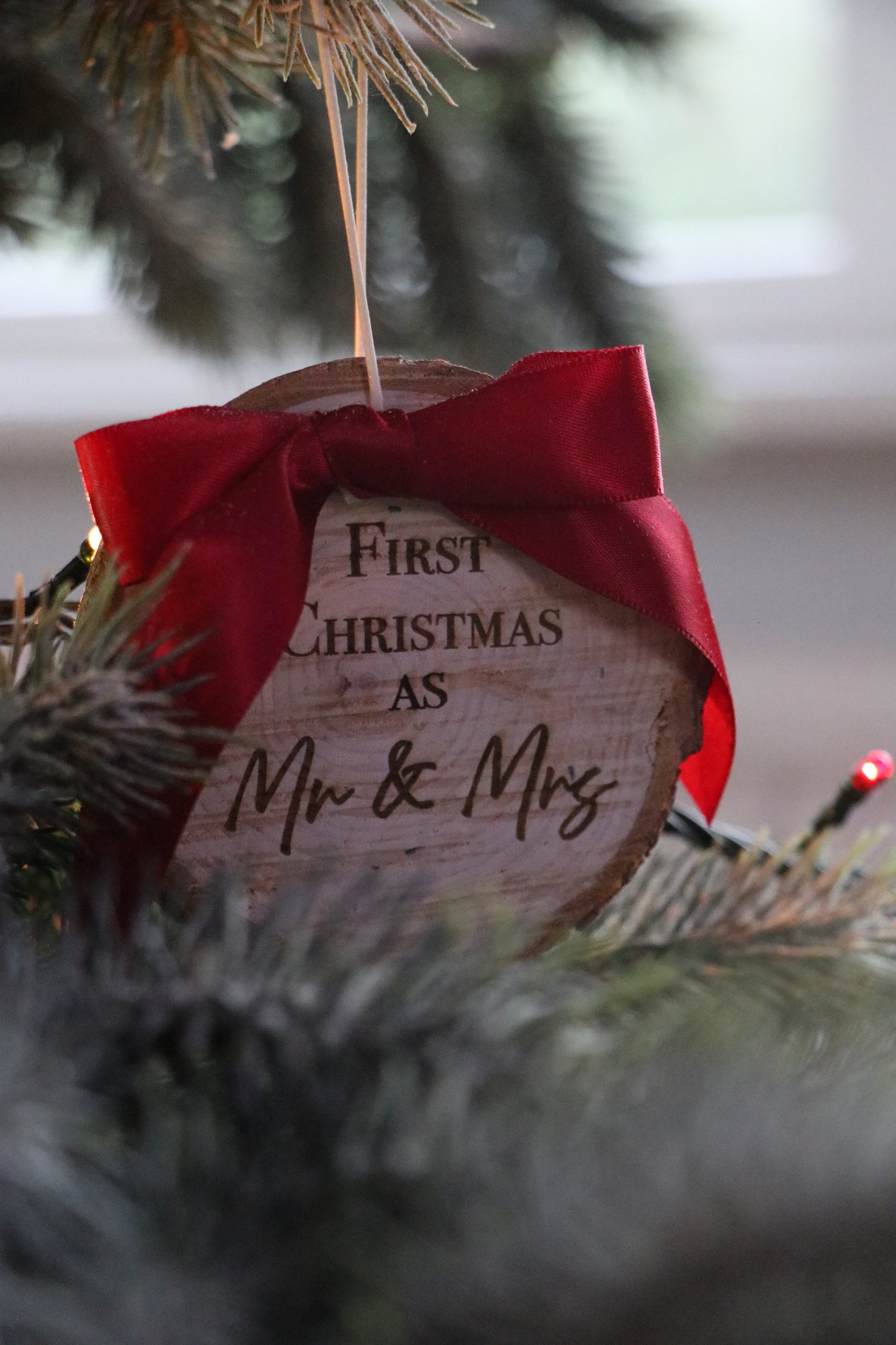 Første jul som hr. og fru – Træjulepynt