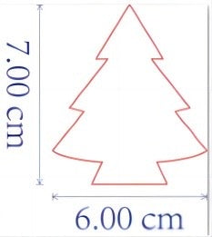 Christmas tree mirror gold acrylic