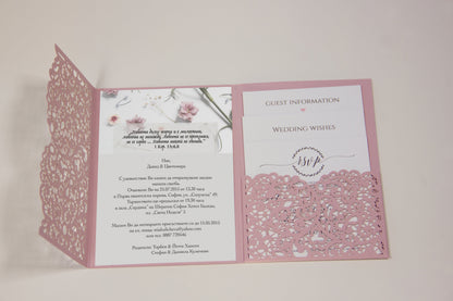 Laser cut invitation
