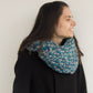 Blue Round Knitted Scarf