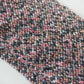 Pink melange knitted scarf