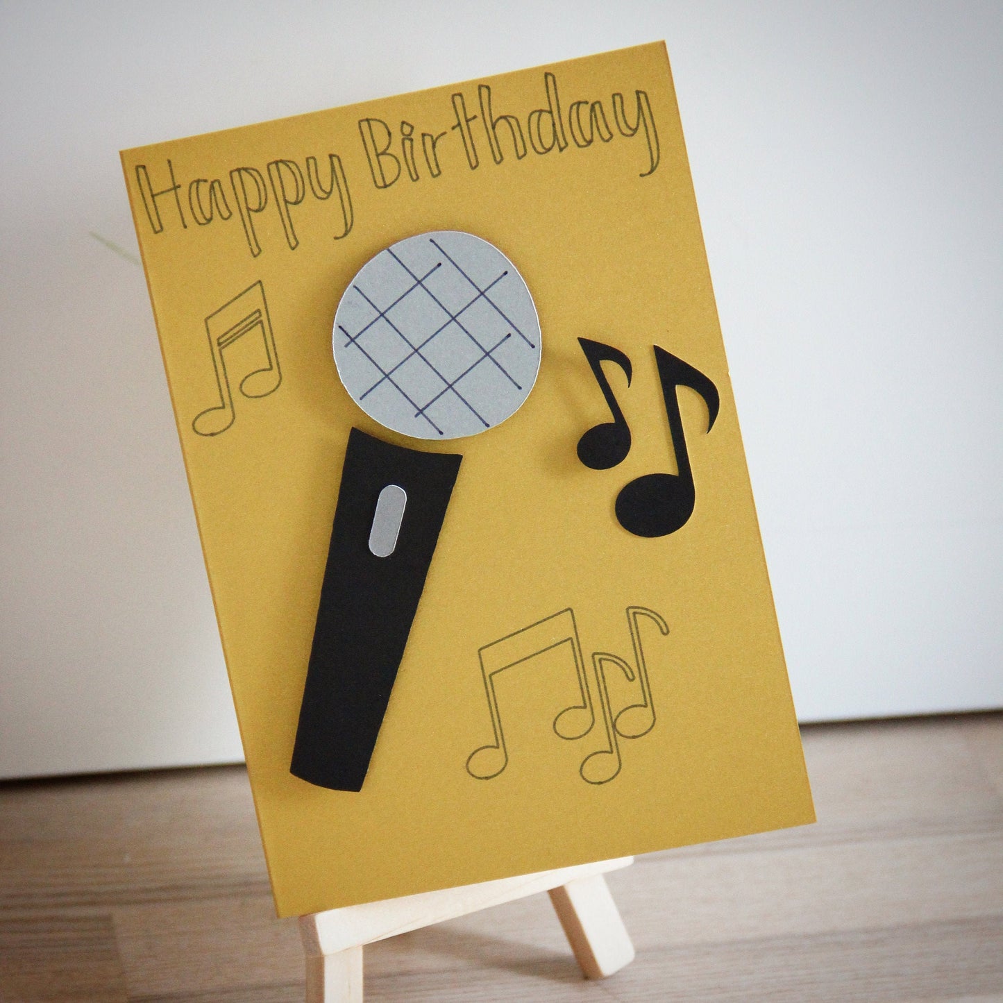 Singer birthday card