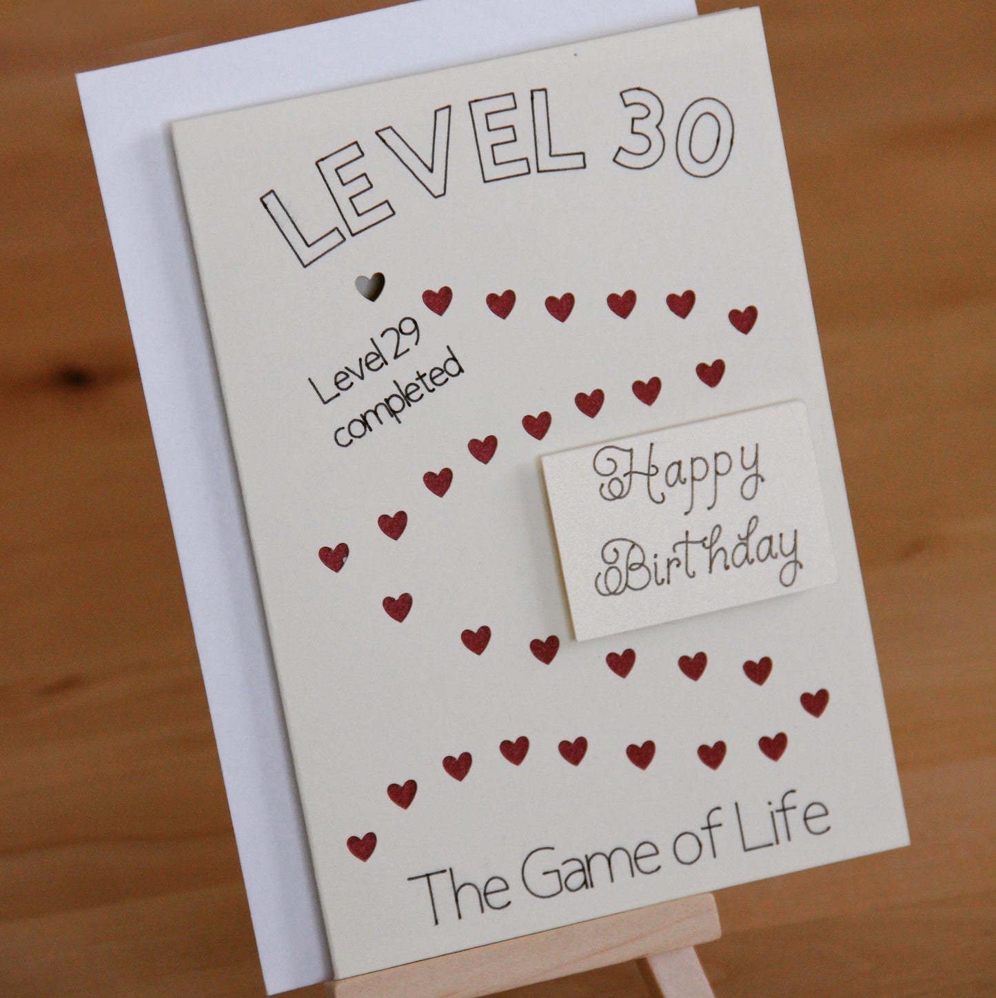 Level 30 birthday card